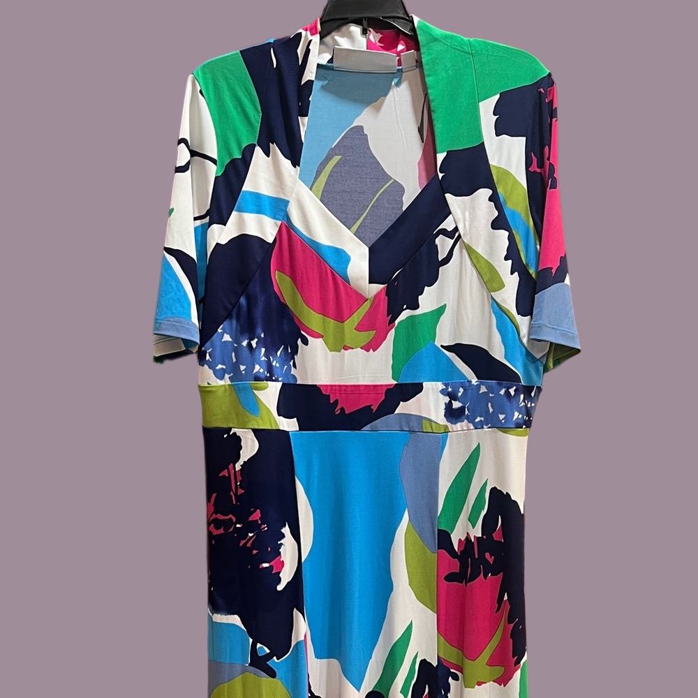 Simonton Says Colorful Floral Maxi Dress SZ large